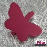 Pinces Papillon x6 Rose