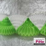 Guirlande éventail Bicolore Vert et Blanc
