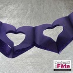 Guirlande 2 coeurs Violet