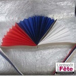 Guirlande à 8 rosaces Bleu Blanc Rouge