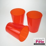 Verres transparents x20 Rouge