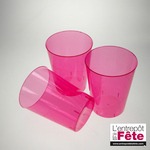 Verres transparents x20 Rose