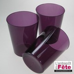 Verres transparents x20 Prune