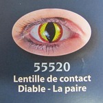 Lentilles de contact Diable