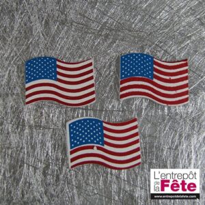 Confettis de table drapeau x16 USA