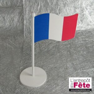 Drapeau sur pied France