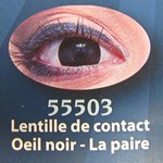 Lentilles de contact Oeil noir