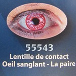 Lentilles de contact Oeil sanglant