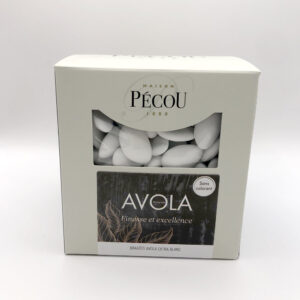 Dragées Pécou, Amandes Avola Extra, Blanc, sachet de 250g