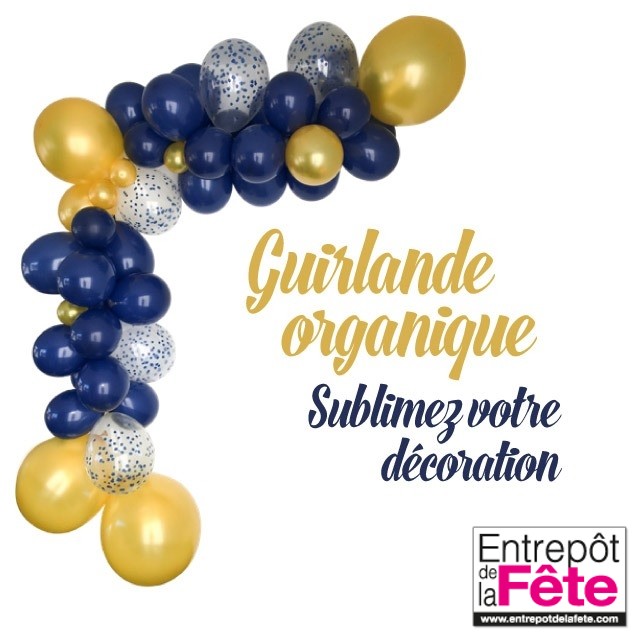 Décor organique ballon Noel